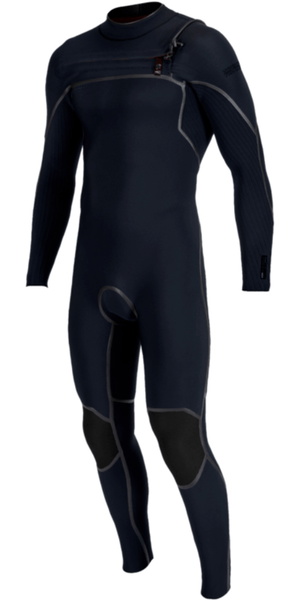 2026 O'Neill Mens Hyperfreak Fire 3/2mm+ Chest Zip Wetsuit 5660 - Carbon / Carbon